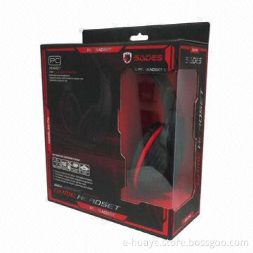 Wired Computer Headphone with High-sensitivity Microphone, 20 to 20,000Hz Frequency Range